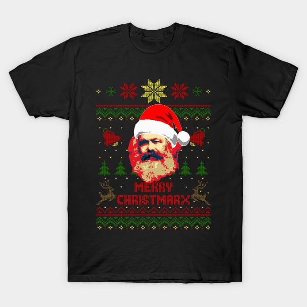 Karl Marx Merry Christmarx T-Shirt by Nerd_art